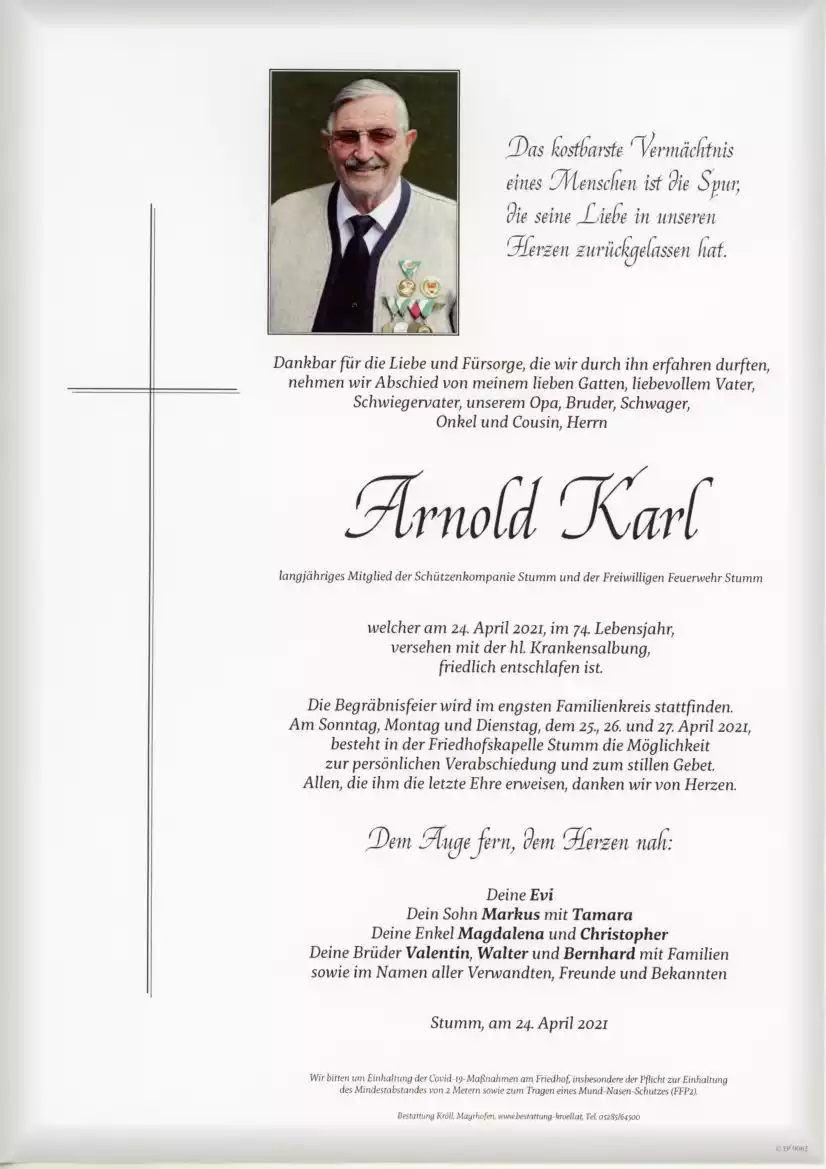 Parte von Arnold Karl